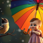 Kısa Masal Oku: Renkli Şemsiye ve Minik Serçe